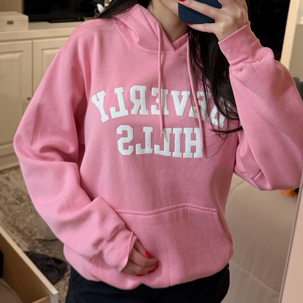 Ingrid Wittmann Pink Beverly Hills Hoodie